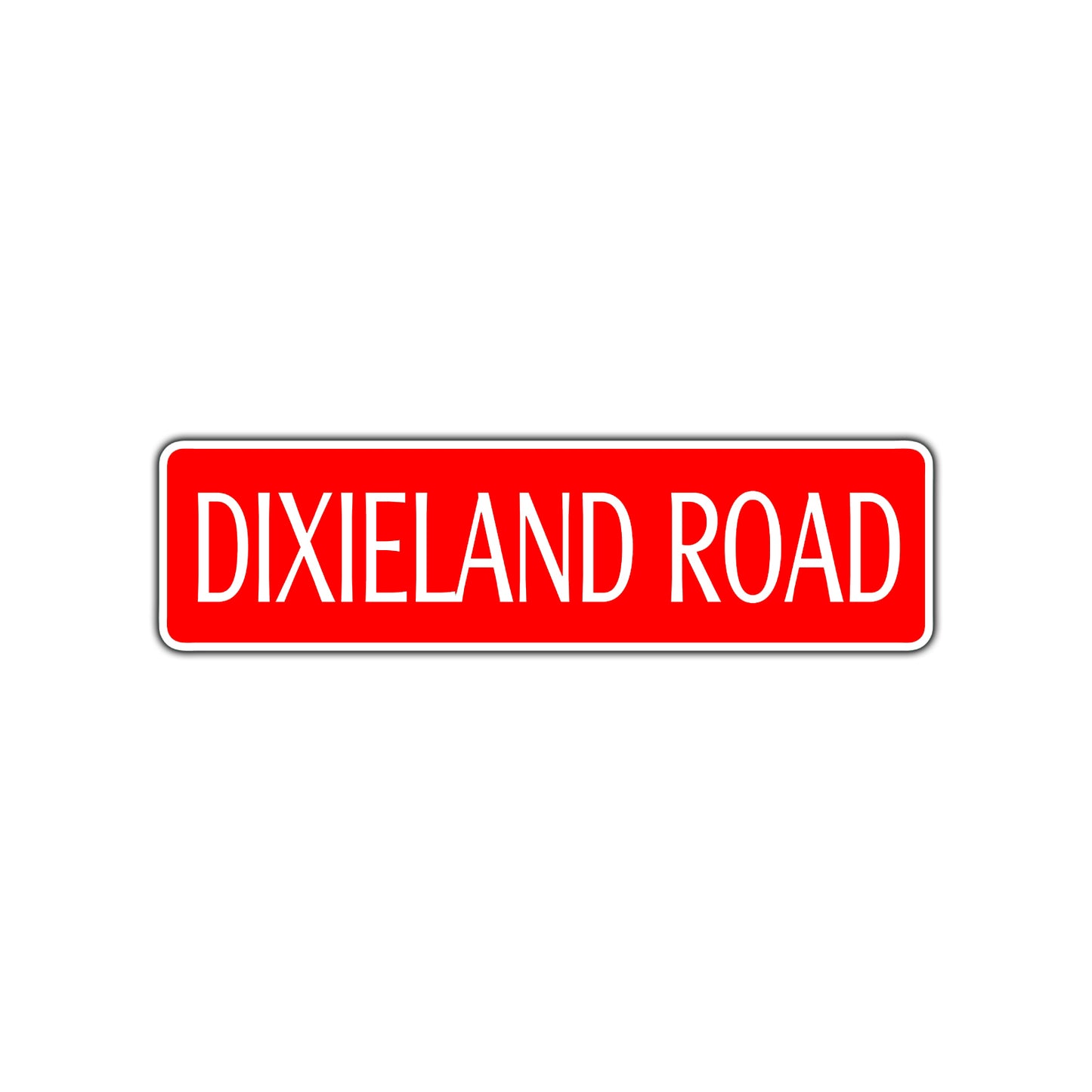 Dixieland Road Aluminum Metal Novelty Street Plate Sign Wall Gift Decor