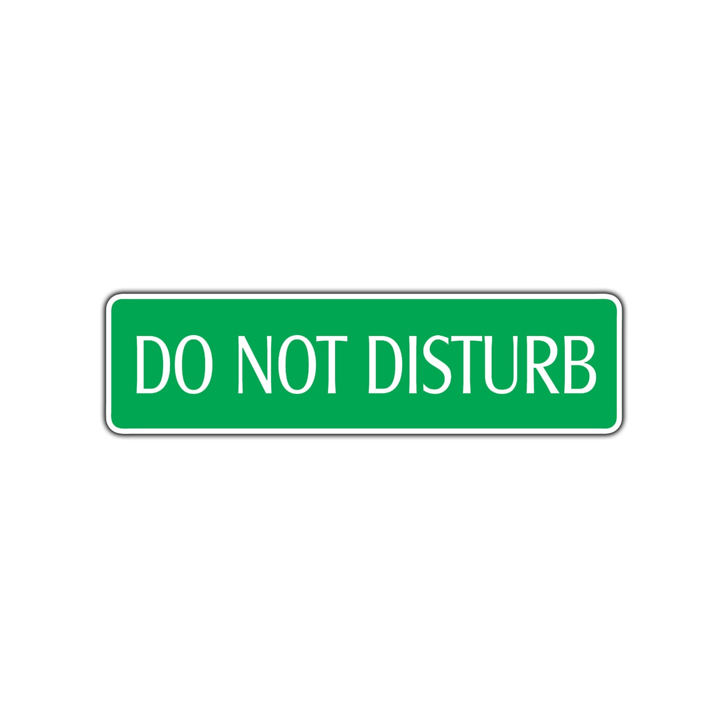 Do Not Disturb Road Aluminum Metal Novelty Street Plate Sign Wall Gift Decor