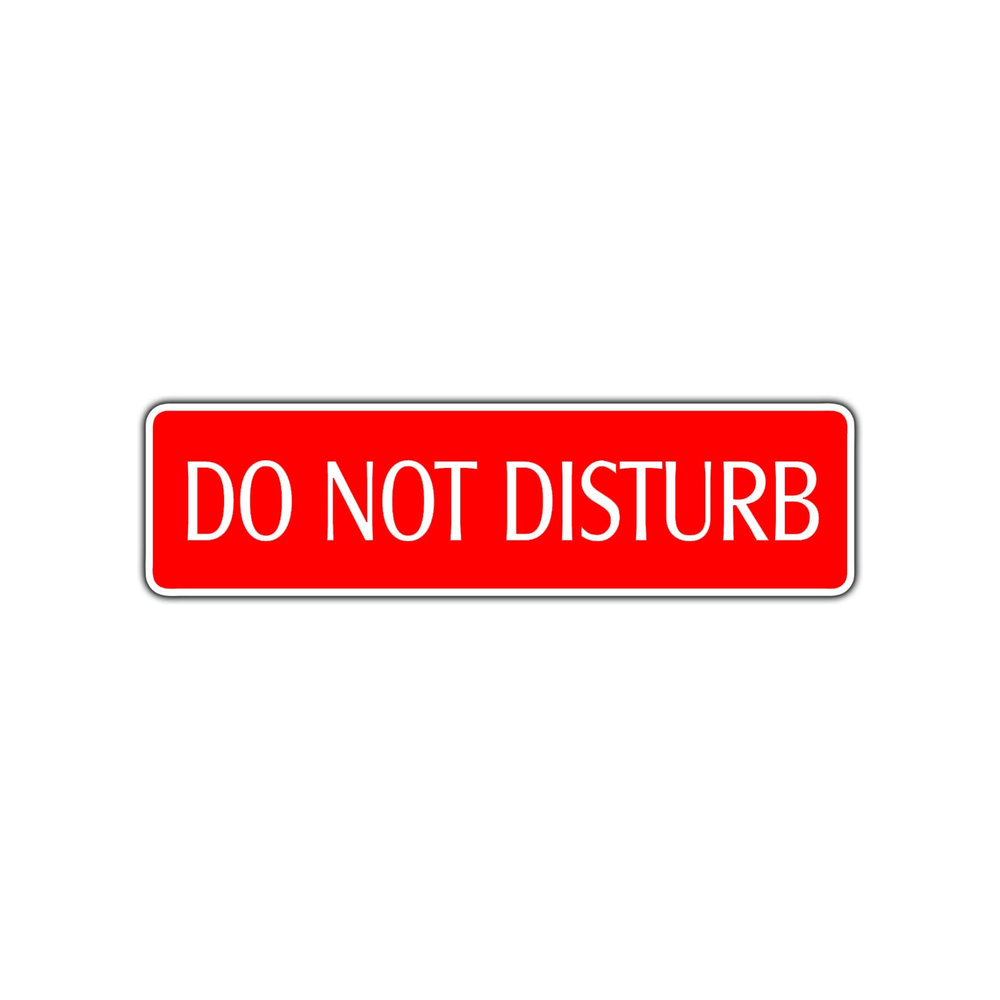 Do Not Disturb Road Aluminum Metal Novelty Street Plate Sign Wall Gift Decor