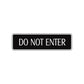 Do Not Enter Traffic Road Aluminum Metal Novelty Street Plate Sign Wall Gift Decor