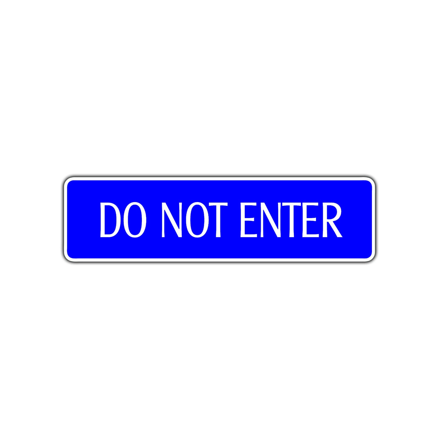 Do Not Enter Traffic Road Aluminum Metal Novelty Street Plate Sign Wall Gift Decor