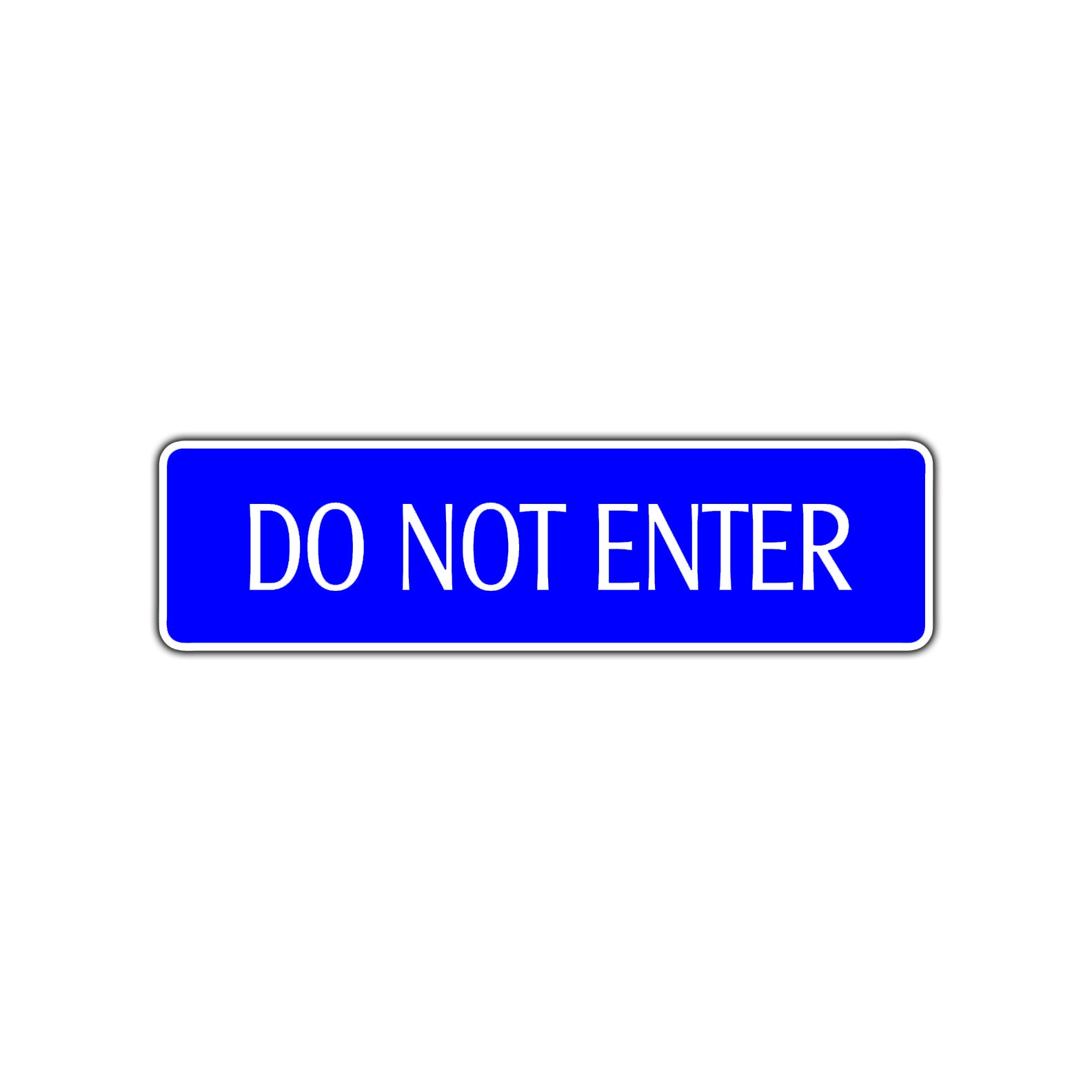 Do Not Enter Traffic Road Aluminum Metal Novelty Street Plate Sign Wall Gift Decor