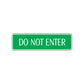 Do Not Enter Traffic Road Aluminum Metal Novelty Street Plate Sign Wall Gift Decor