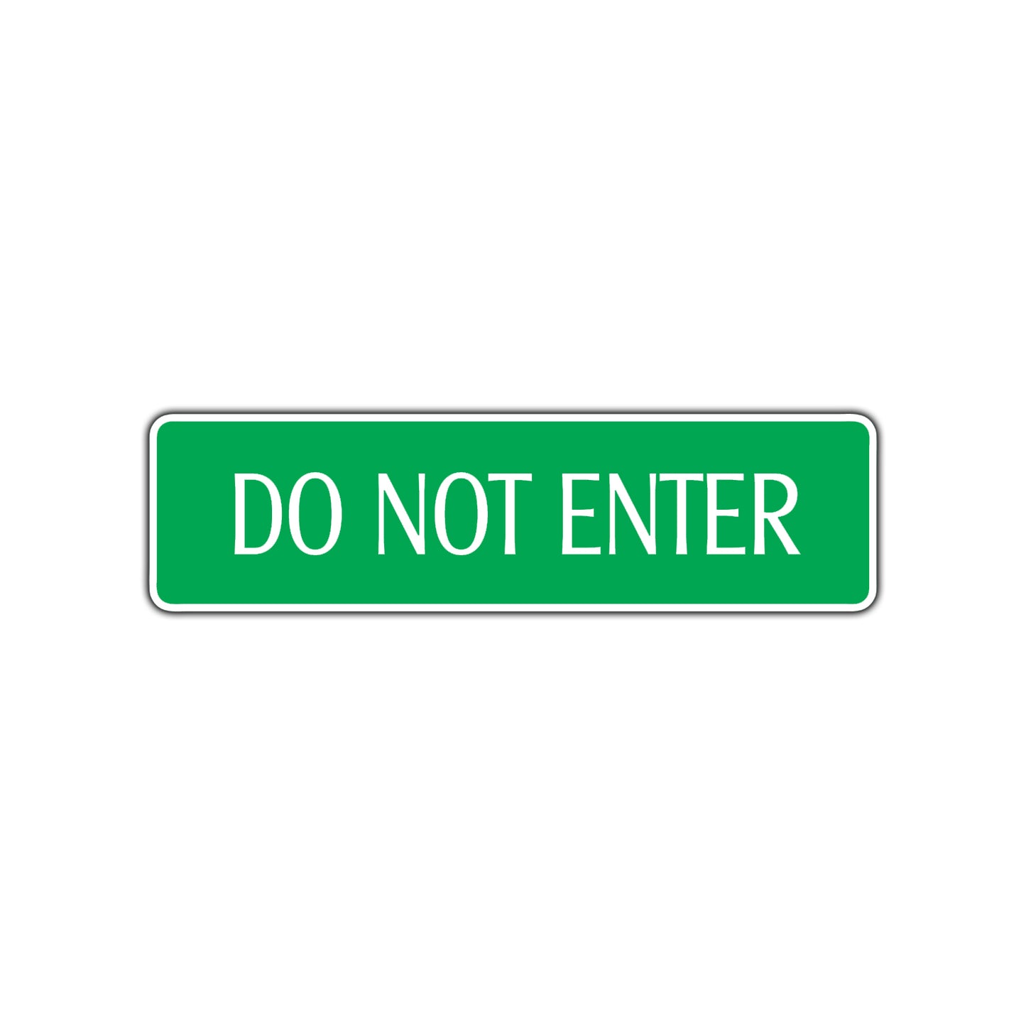 Do Not Enter Traffic Road Aluminum Metal Novelty Street Plate Sign Wall Gift Decor