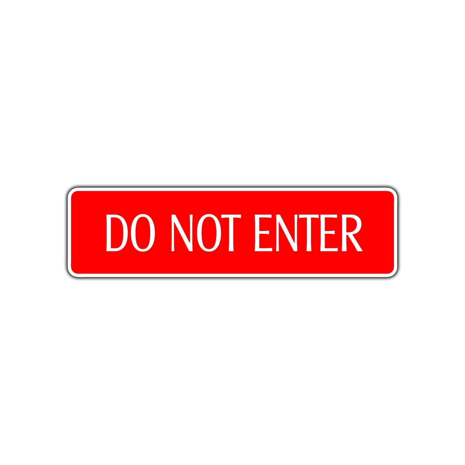 Do Not Enter Traffic Road Aluminum Metal Novelty Street Plate Sign Wall Gift Decor