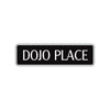 Dojo Place Karate MMA Fitness Road Aluminum Metal Novelty Street Plate Sign Wall Gift Decor