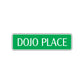 Dojo Place Karate MMA Fitness Road Aluminum Metal Novelty Street Plate Sign Wall Gift Decor