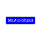 Dream Enormous Encourgement Road Aluminum Metal Novelty Street Plate Sign Wall Gift Decor