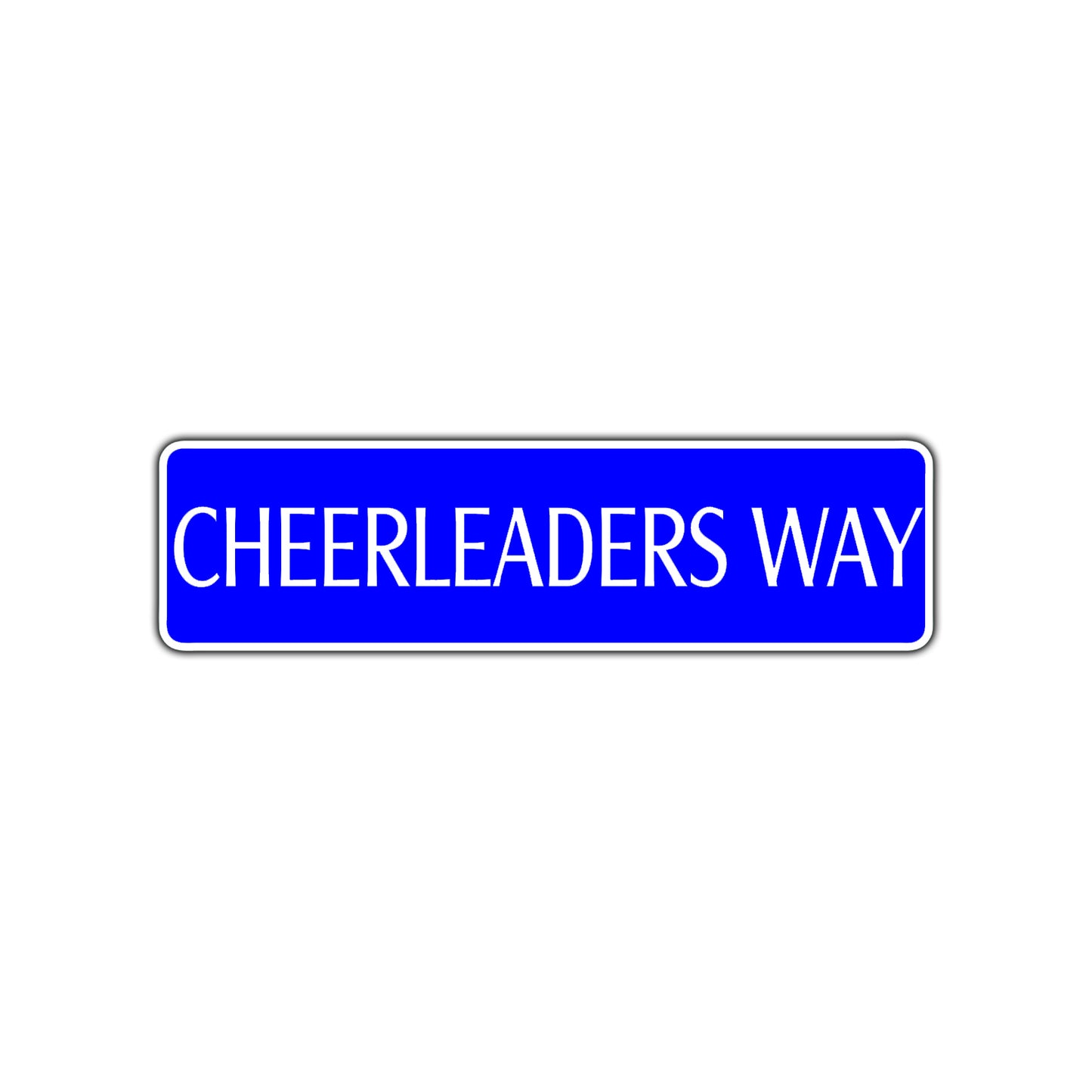 Cheerleaders Way Road Aluminum Metal Novelty Street Plate Sign Wall Gift Decor