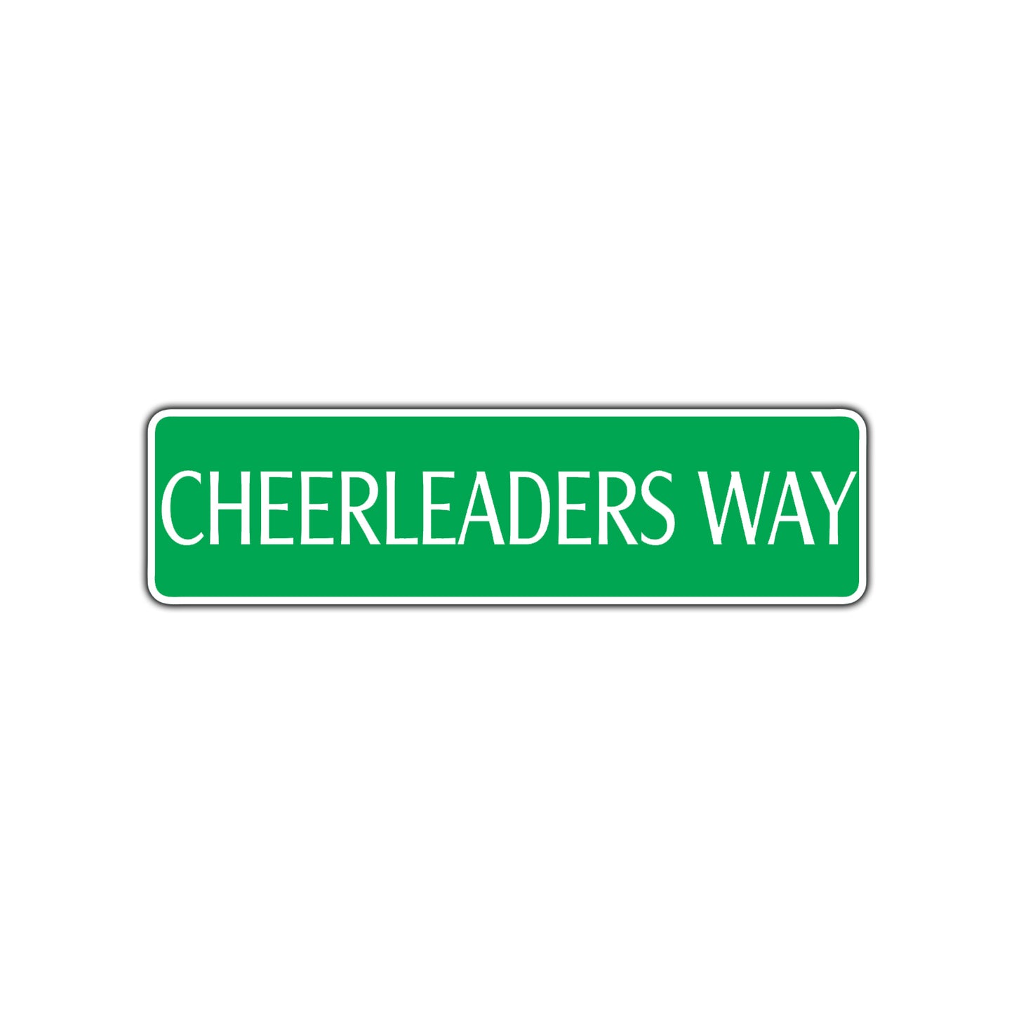 Cheerleaders Way Road Aluminum Metal Novelty Street Plate Sign Wall Gift Decor