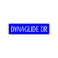 Dynaglide Dr Harley Fan Road Aluminum Metal Novelty Street Plate Sign Wall Gift Decor