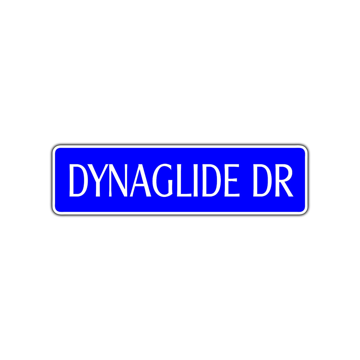 Dynaglide Dr Harley Fan Road Aluminum Metal Novelty Street Plate Sign Wall Gift Decor