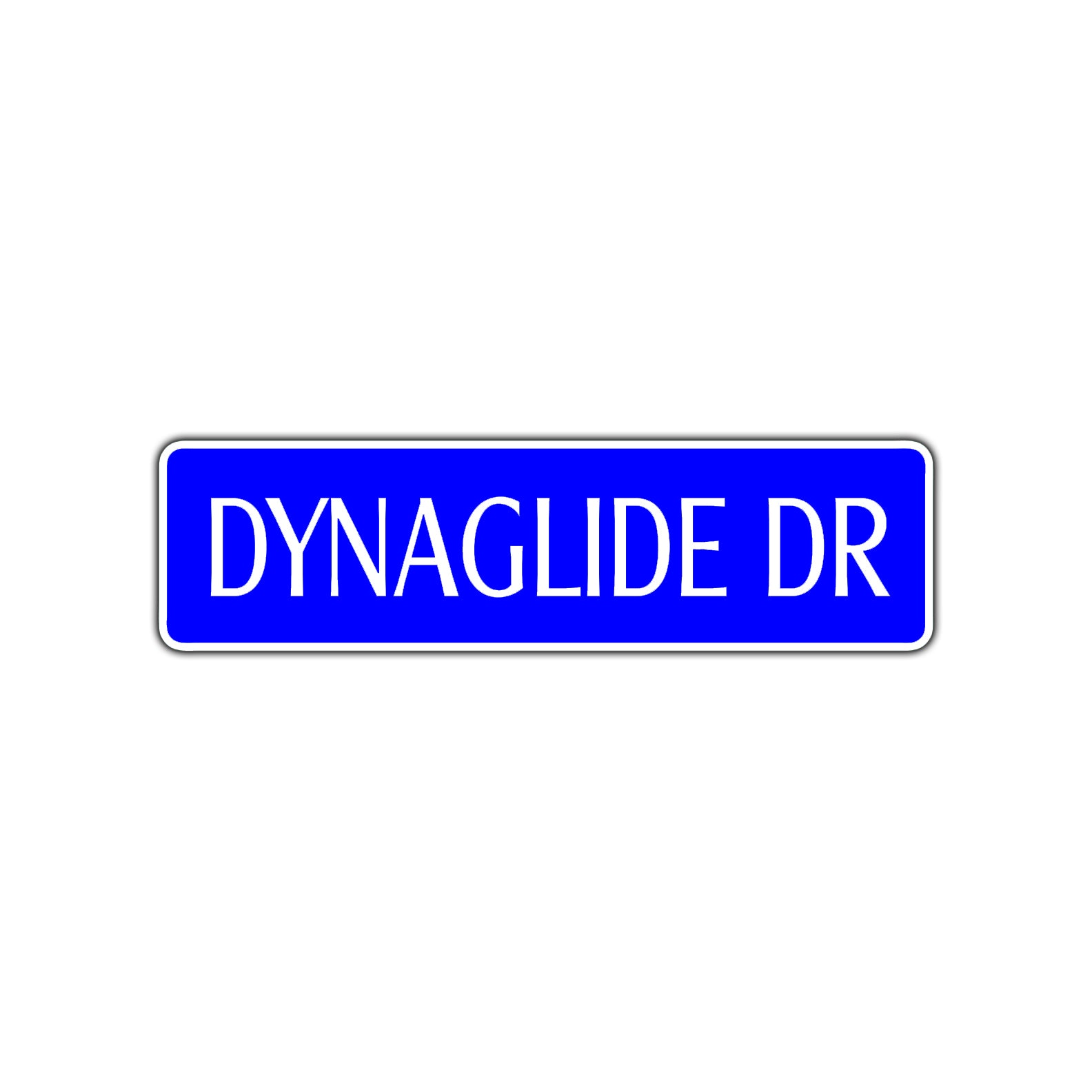 Dynaglide Dr Harley Fan Road Aluminum Metal Novelty Street Plate Sign Wall Gift Decor