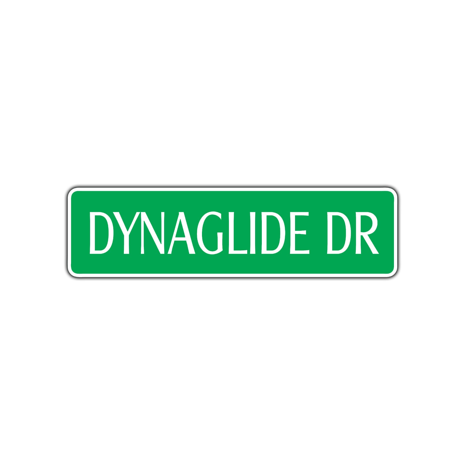 Dynaglide Dr Harley Fan Road Aluminum Metal Novelty Street Plate Sign Wall Gift Decor