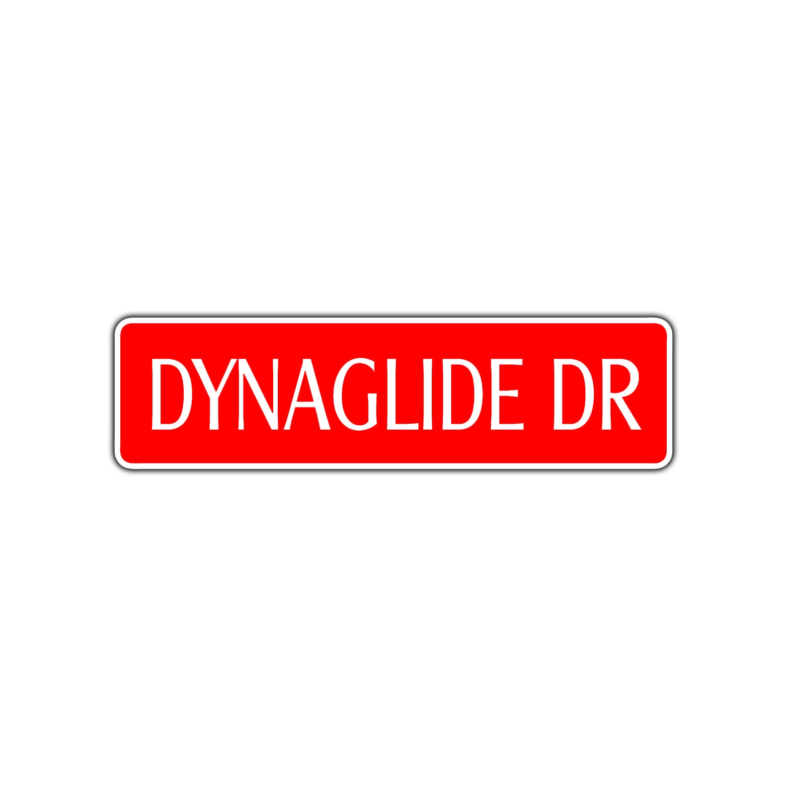 Dynaglide Dr Harley Fan Road Aluminum Metal Novelty Street Plate Sign Wall Gift Decor