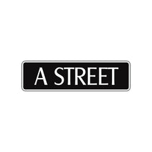 A Street Name Letter Road Aluminum Metal Novelty Street Plate Sign Wall Gift Decor