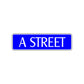 A Street Name Letter Road Aluminum Metal Novelty Street Plate Sign Wall Gift Decor