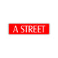 A Street Name Letter Road Aluminum Metal Novelty Street Plate Sign Wall Gift Decor