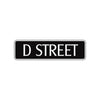 D Street Name Letter Road Aluminum Metal Novelty Street Plate Sign Wall Gift Decor