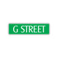G Street Name Letter Road Aluminum Metal Novelty Street Plate Sign Wall Gift Decor