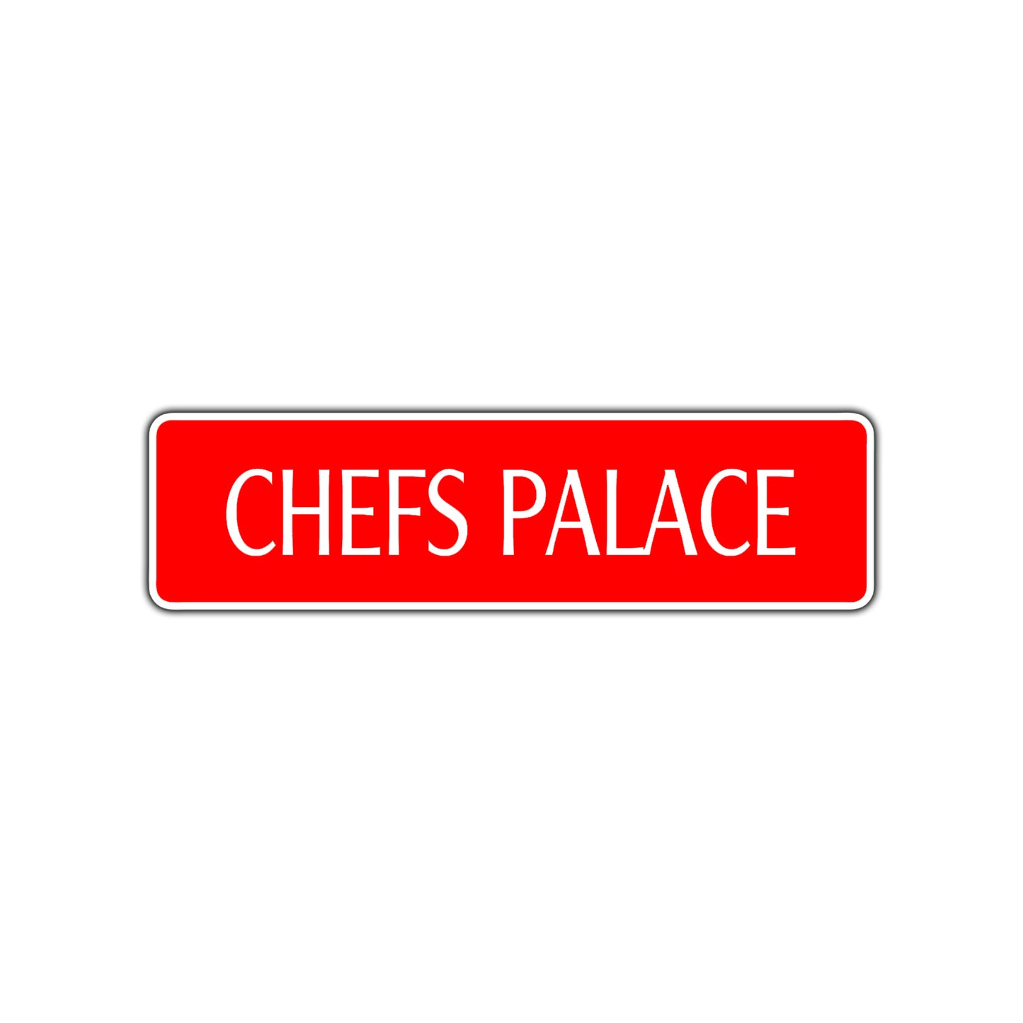 Chefs Palace Appreciation Road Aluminum Metal Novelty Street Plate Sign Wall Gift Decor