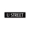 U Street Name Letter Road Aluminum Metal Novelty Street Plate Sign Wall Gift Decor