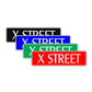 X Street Name Letter Road Aluminum Metal Novelty Street Plate Sign Wall Gift Decor