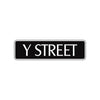Y Street Name Letter Road Aluminum Metal Novelty Street Plate Sign Wall Gift Decor