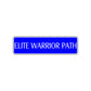 Elite Warrior Path Karate MMA Road Aluminum Metal Novelty Street Plate Sign Wall Gift Decor