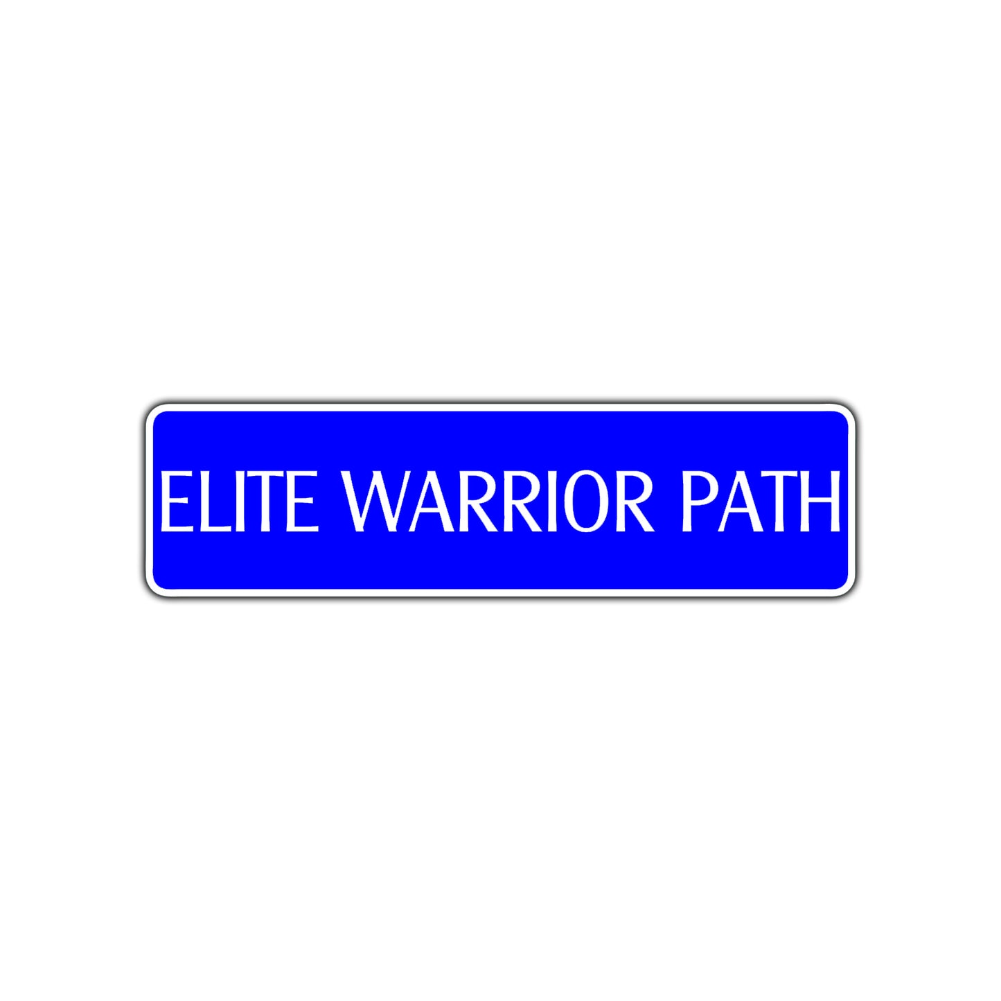Elite Warrior Path Karate MMA Road Aluminum Metal Novelty Street Plate Sign Wall Gift Decor