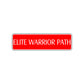 Elite Warrior Path Karate MMA Road Aluminum Metal Novelty Street Plate Sign Wall Gift Decor