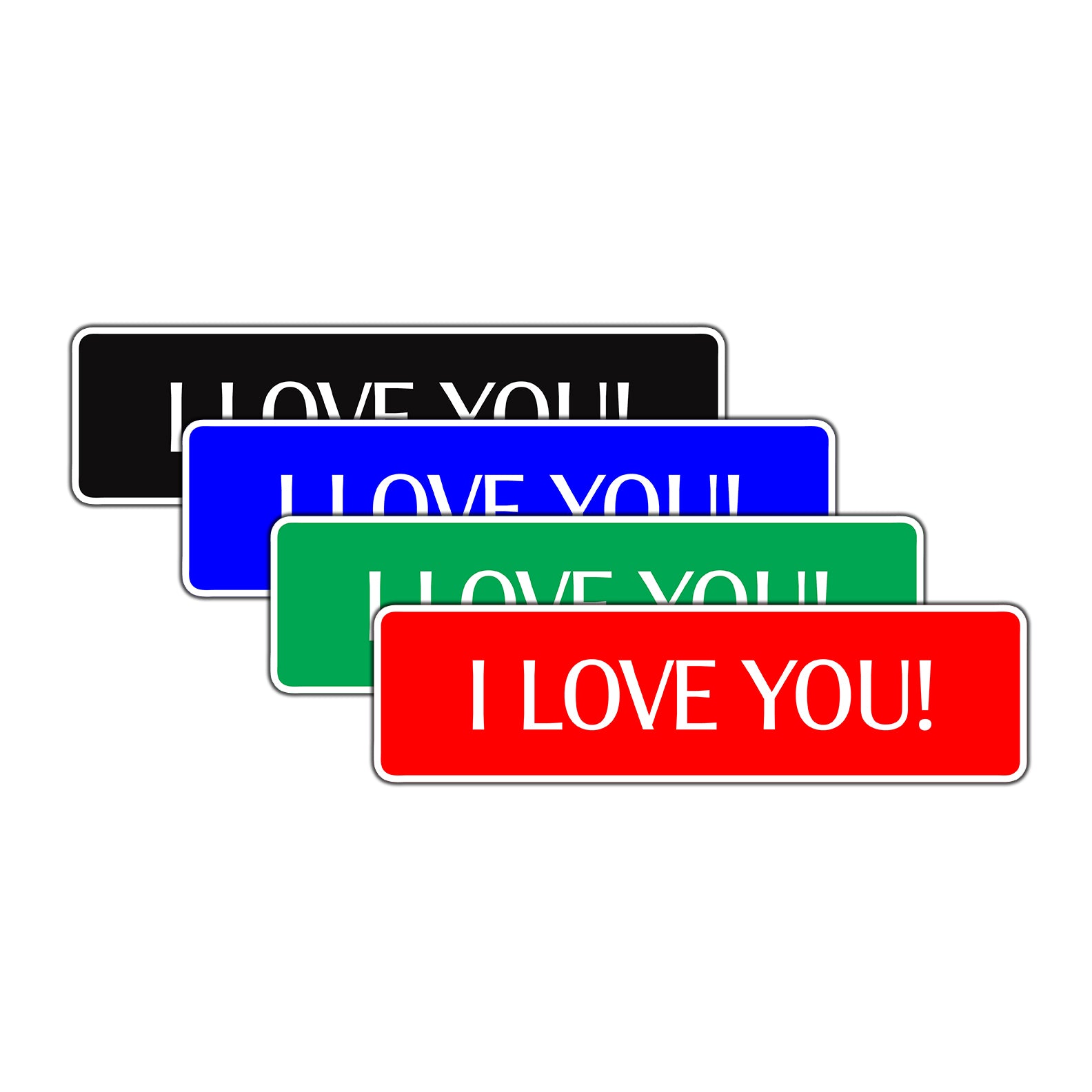 I Love You Valentine’s Day Aluminum Metal Plate Decor Novelty Street Sign Wall Gift