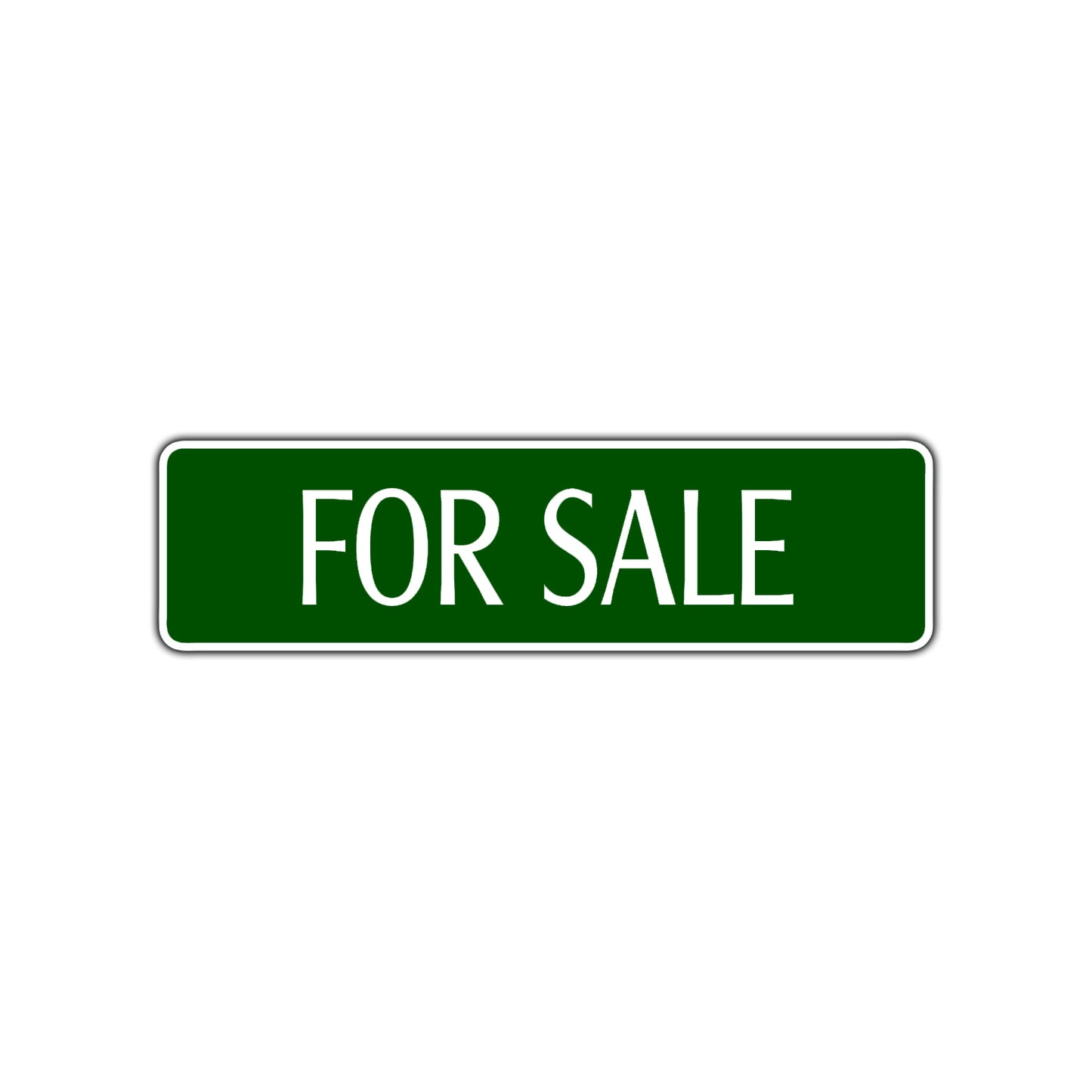For Sale Road Aluminum Metal Novelty Street Plate Sign Wall Gift Decor