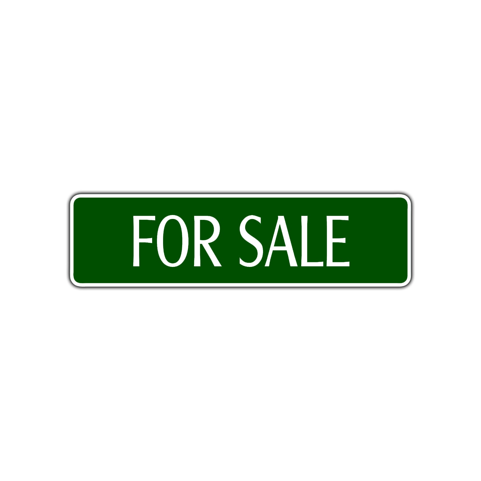 For Sale Road Aluminum Metal Novelty Street Plate Sign Wall Gift Decor