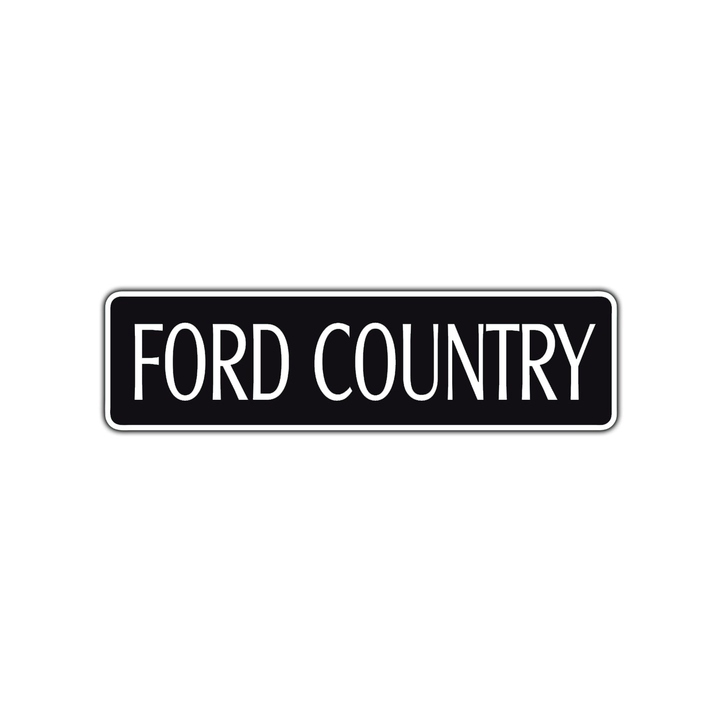 Ford Country Road Aluminum Metal Novelty Street Plate Sign Wall Gift Decor