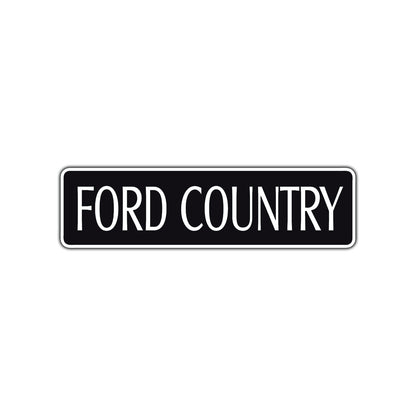 Ford Country Road Aluminum Metal Novelty Street Plate Sign Wall Gift Decor