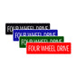 Four Wheel Drive Road Aluminum Metal Novelty Street Plate Sign Wall Gift Decor
