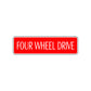 Four Wheel Drive Road Aluminum Metal Novelty Street Plate Sign Wall Gift Decor