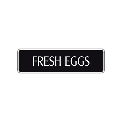 Fresh Eggs Road Aluminum Metal Novelty Street Plate Sign Wall Gift Decor