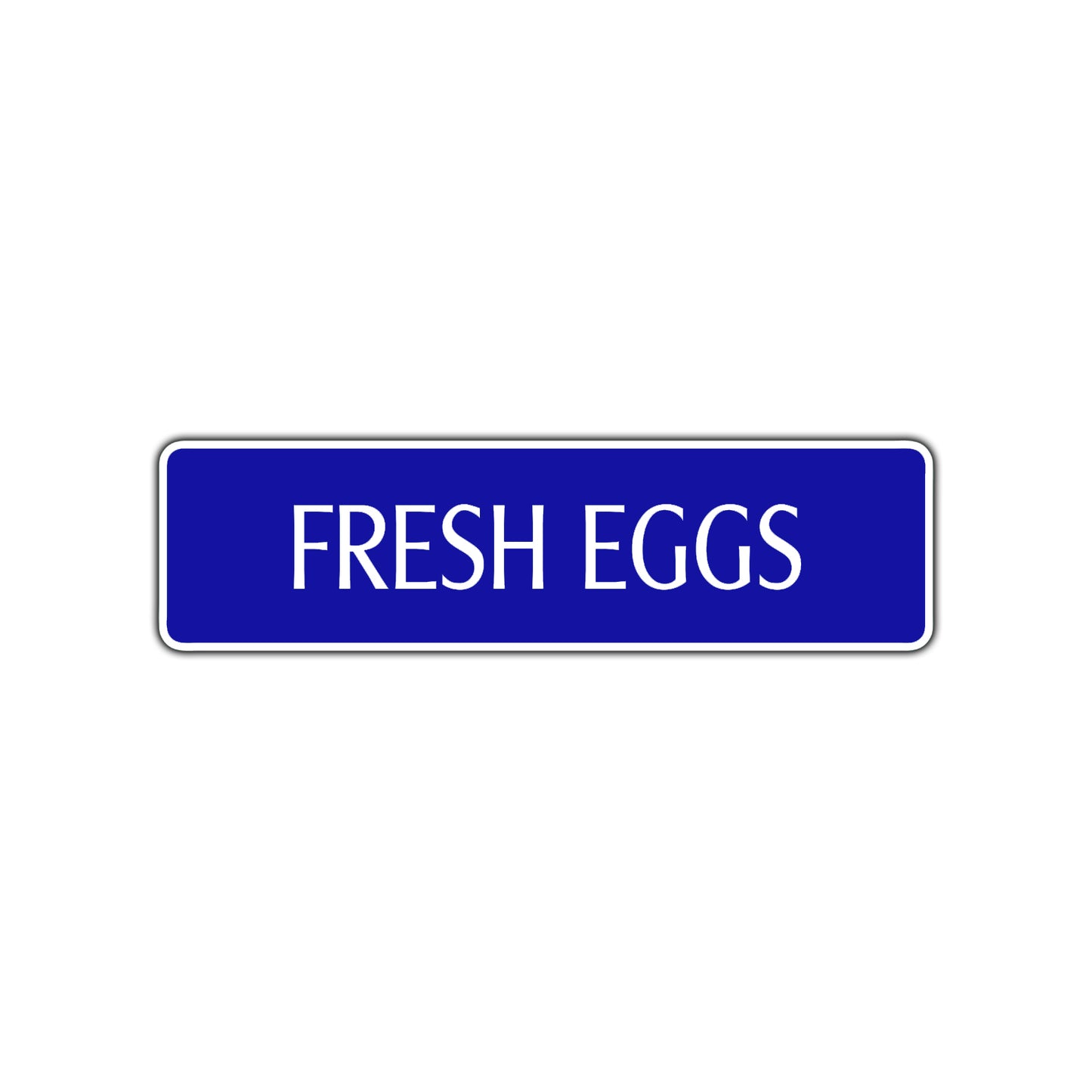 Fresh Eggs Road Aluminum Metal Novelty Street Plate Sign Wall Gift Decor
