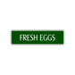 Fresh Eggs Road Aluminum Metal Novelty Street Plate Sign Wall Gift Decor