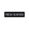 Fresh Seafood Road Aluminum Metal Novelty Street Plate Sign Wall Gift Decor