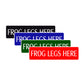 Frog Legs Here Road Aluminum Metal Novelty Street Plate Sign Wall Gift Decor