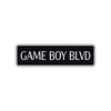 Game Boy Boulevard Road Aluminum Metal Novelty Street Plate Sign Wall Gift Decor