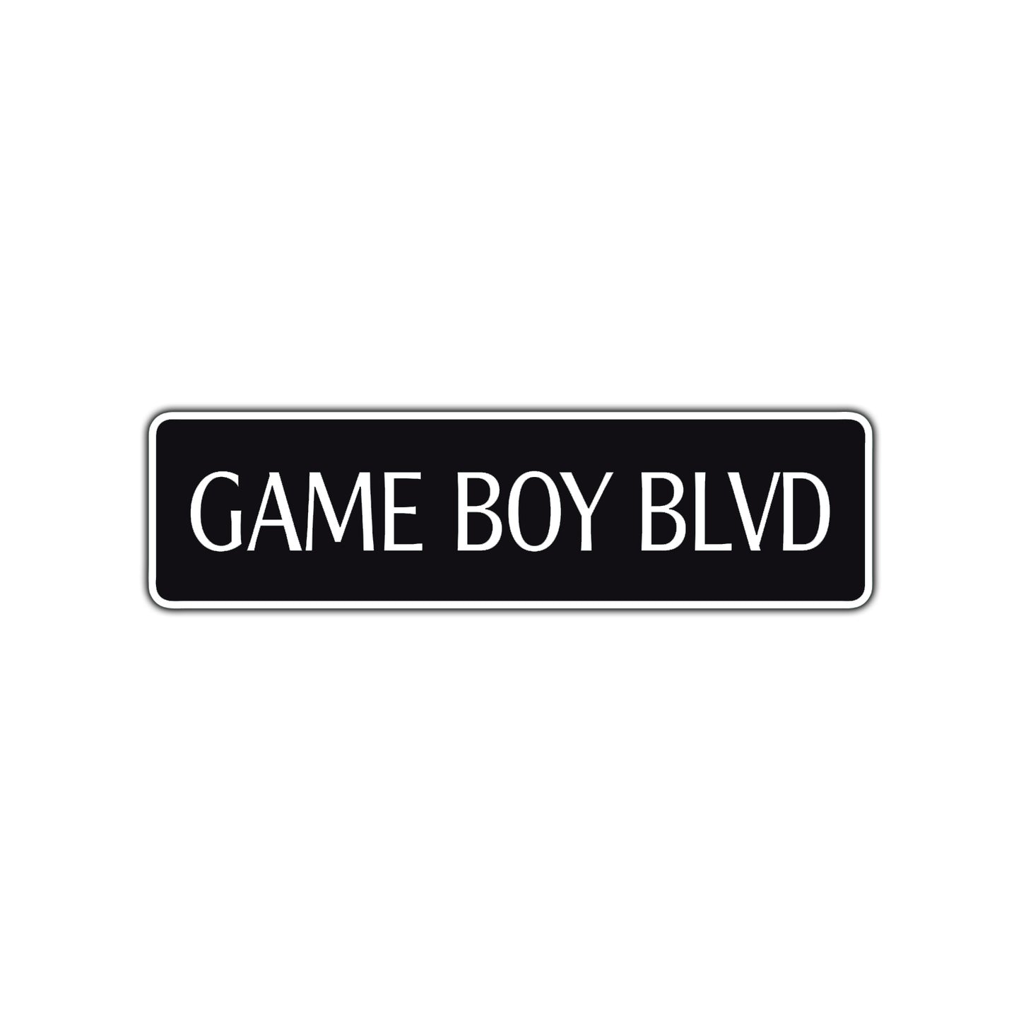 Game Boy Boulevard Road Aluminum Metal Novelty Street Plate Sign Wall Gift Decor