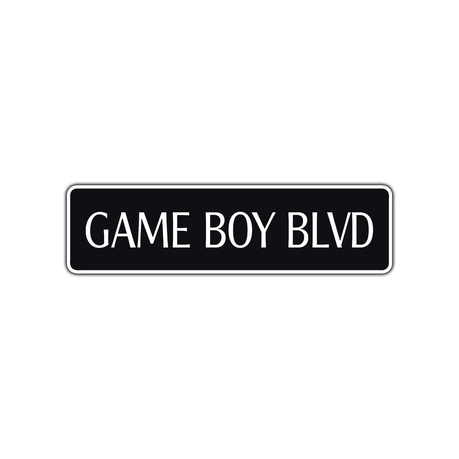 Game Boy Boulevard Road Aluminum Metal Novelty Street Plate Sign Wall Gift Decor