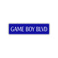 Game Boy Boulevard Road Aluminum Metal Novelty Street Plate Sign Wall Gift Decor