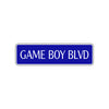 Game Boy Boulevard Road Aluminum Metal Novelty Street Plate Sign Wall Gift Decor