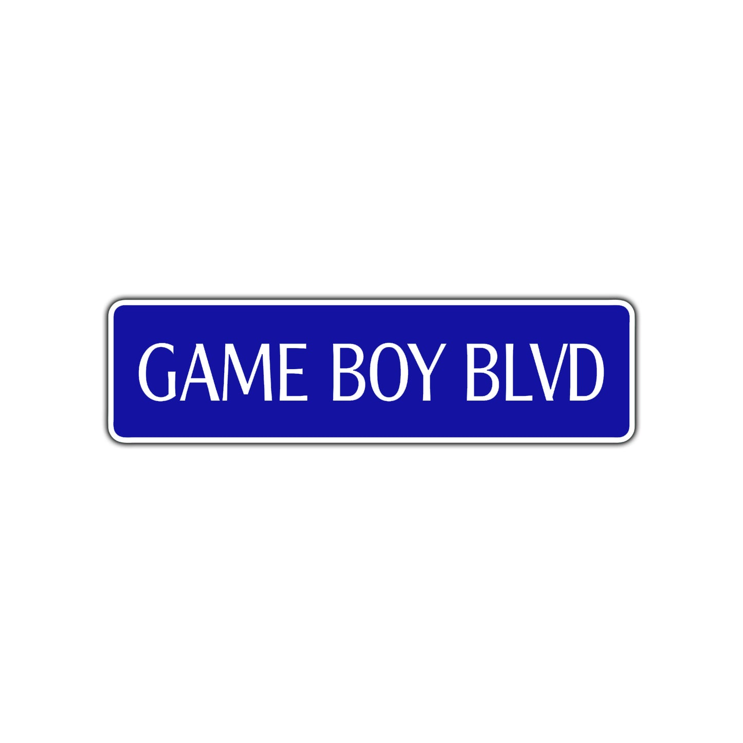 Game Boy Boulevard Road Aluminum Metal Novelty Street Plate Sign Wall Gift Decor