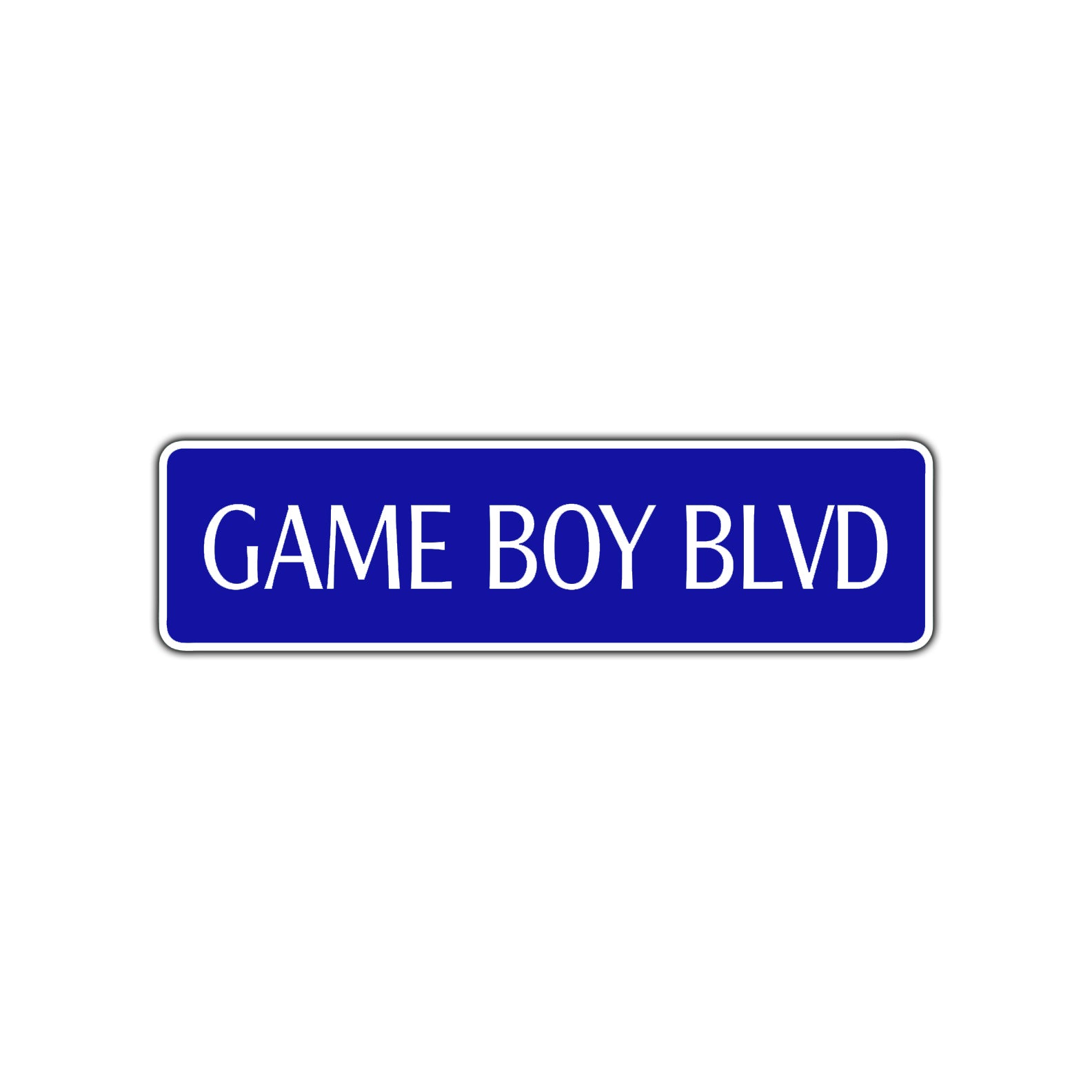 Game Boy Boulevard Road Aluminum Metal Novelty Street Plate Sign Wall Gift Decor